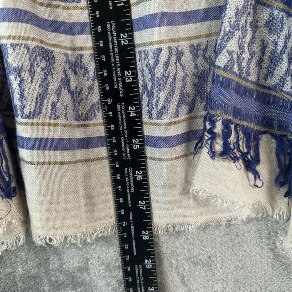 Francescas Women's Kimono Sheer Fringe Trim Boho Beach Cover Up - Picture 5 of 9